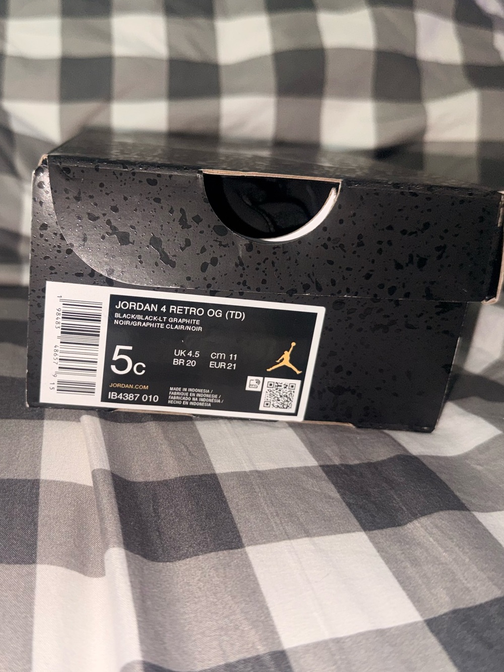 Jordan 4 Retro OG Box - Matte Black
